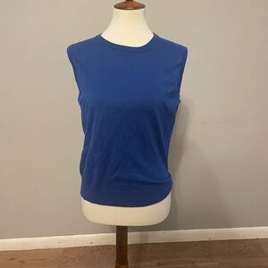 J.Crew Cobalt Blue Sleeveless Sweater Shell